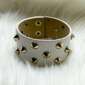 Studded Leather Cuff Bracelet